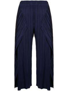 Pleats Please Issey Miyake укороченные брюки со складками