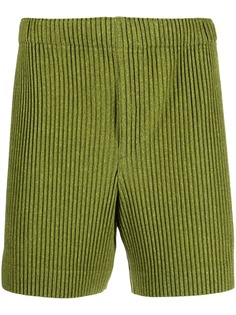 Homme Plissé Issey Miyake плиссированные шорты с эластичным поясом