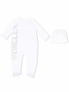Moncler Enfant комбинезон для новорожденного с логотипом