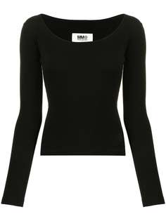 MM6 Maison Margiela толстовка с U-образным вырезом