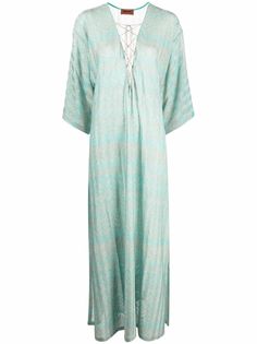 Missoni пляжное платье с узором зигзаг