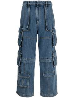 Juun.J джинсовые брюки карго с карманами