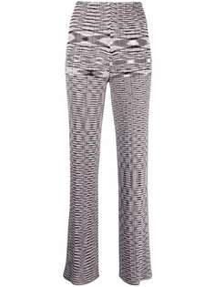 Missoni расклешенные брюки с абстрактным узором