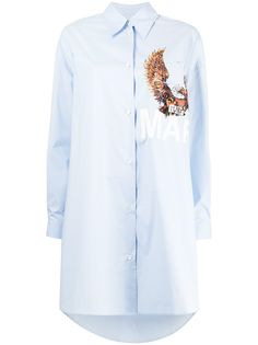 MM6 Maison Margiela платье-рубашка с длинными рукавами
