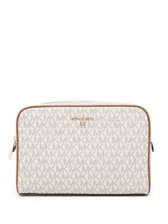 Michael Michael Kors клатч на молнии с монограммой