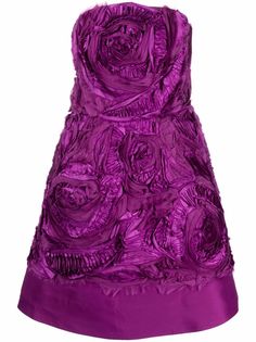 Oscar de la Renta расклешенное платье без бретелей
