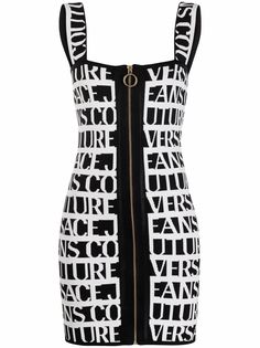 Versace Jeans Couture платье на молнии с логотипом