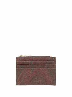 ETRO картхолдер с узором пейсли
