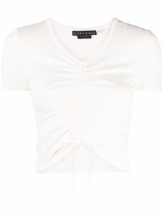 Alice+Olivia блузка с короткими рукавами и сборками