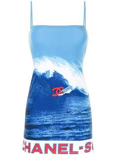 Chanel Pre-Owned платье-комбинация Surf 2002-го года