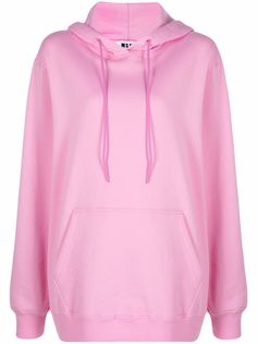 MSGM drawstring cotton hoodie