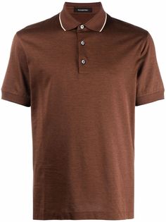 Ermenegildo Zegna рубашка поло с полосками