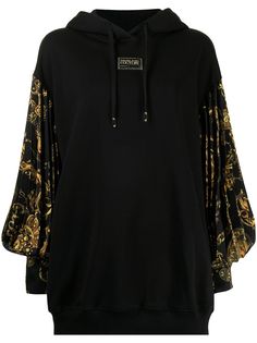 Versace Jeans Couture Regalia Baroque-print hoodie dress