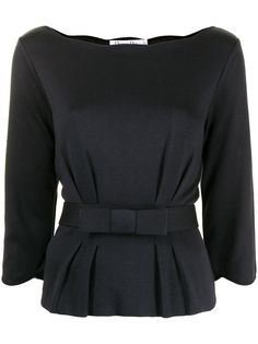 Christian Dior pre-owned bow detail blouse