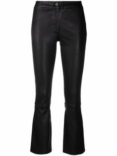 Arma flared leather trousers