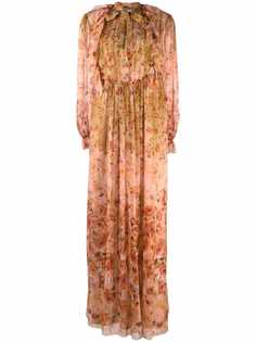 Alberta Ferretti floral-print silk gown