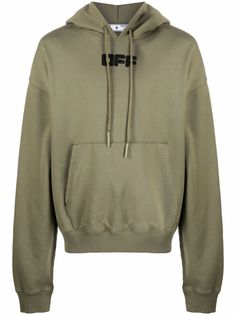 Off-White logo-print hoodie