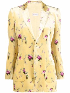 RED Valentino floral pattern single-breasted blazer jacket
