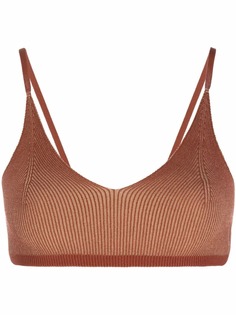 Jacquemus knitted triangle bra