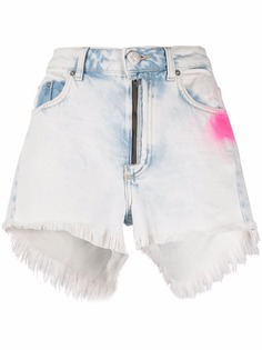 One Teaspoon Bonita raw-cut denim shorts