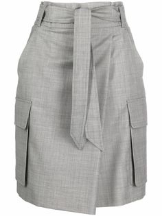 Max Mara юбка с завышенной талией и запахом