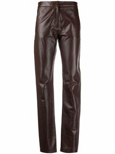 Federica Tosi straight-leg leather trousers