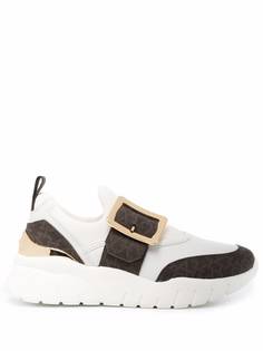 Bally monogram-print buckle-fastening trainers