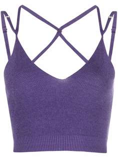 Jacquemus La maille Aneto knitted crop top