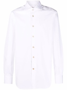 Kiton long-sleeved cotton shirt