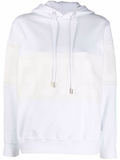 Gcds logo-print cotton hoodie