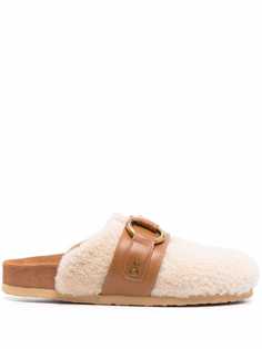 See by Chloé Cheri shearling mules