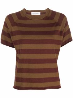 extreme cashmere Todd Horizon striped knitted top