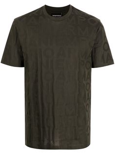 Emporio Armani embossed logo cotton T-Shirt