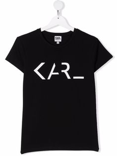 Karl Lagerfeld Kids TEEN logo-print short-sleeved T-shirt