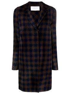 Harris Wharf London check-print buttoned coat