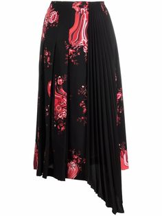 Vivetta плиссированная юбка с цветочным принтом