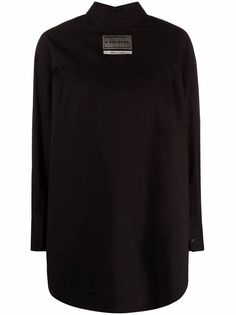 MM6 Maison Margiela рубашка оверсайз с нашивкой-логотипом