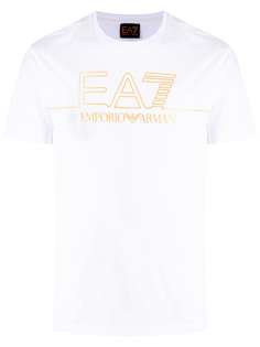 Ea7 Emporio Armani logo-print cotton T-Shirt