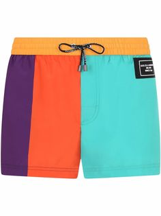 Dolce & Gabbana colour-block swim shorts