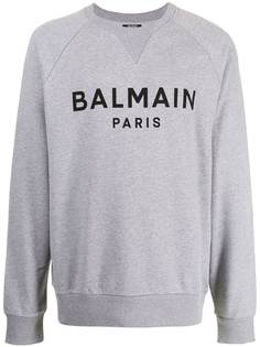 Balmain толстовка с круглым вырезом и логотипом
