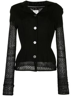 John Galliano Pre-Owned кардиган ажурной вязки