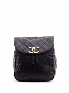 Chanel Pre-Owned стеганый рюкзак 1990-х годов с логотипом CC