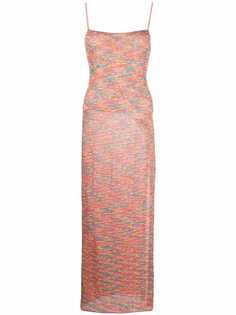 Missoni пляжное платье макси в полоску