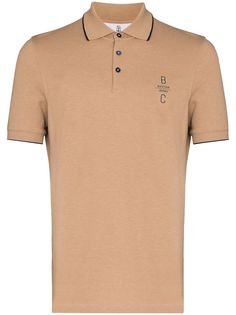 Brunello Cucinelli logo-embroidered short-sleeve polo shirt