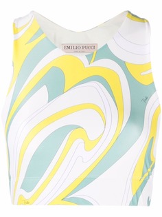 Emilio Pucci укороченный топ с принтом Onde