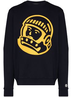 Billionaire Boys Club BBC CHAINSTITCH ASTRO LOGO CREW SWT BLU