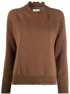 Maison Margiela джемпер с эффектом потертости