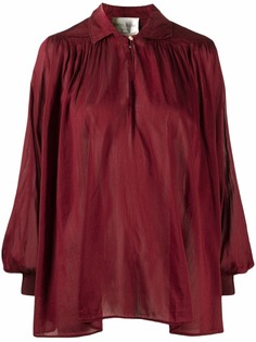 Forte Forte драпированная блузка с рукавами бишоп