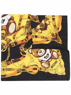 Moschino шелковый шарф Teddy Bear