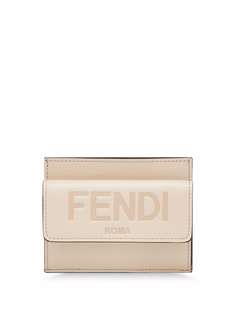 Fendi клатч с тисненым логотипом